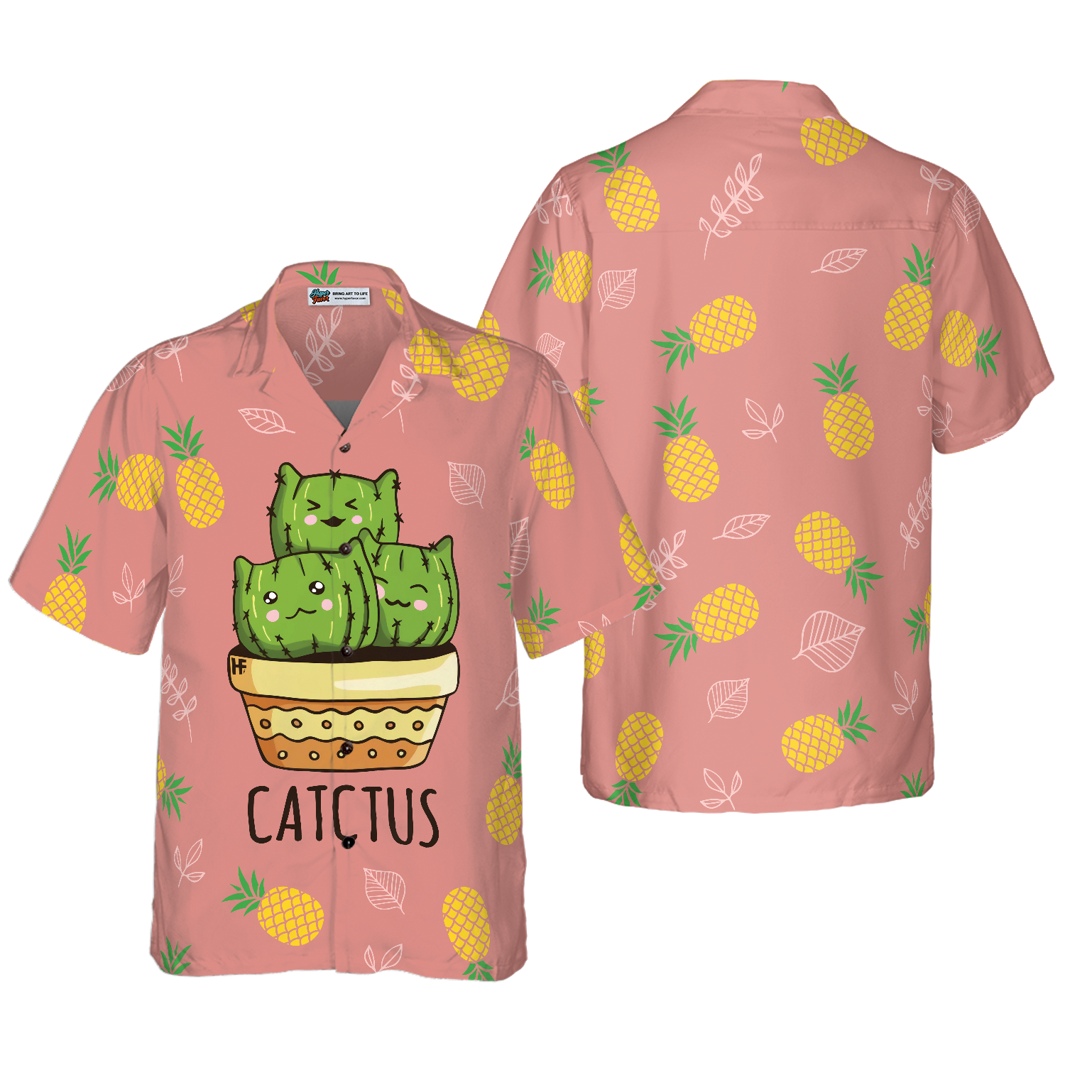 Cactus & Pineapple Hawaiian Shirt, Best Gift For lover, Friend, Family