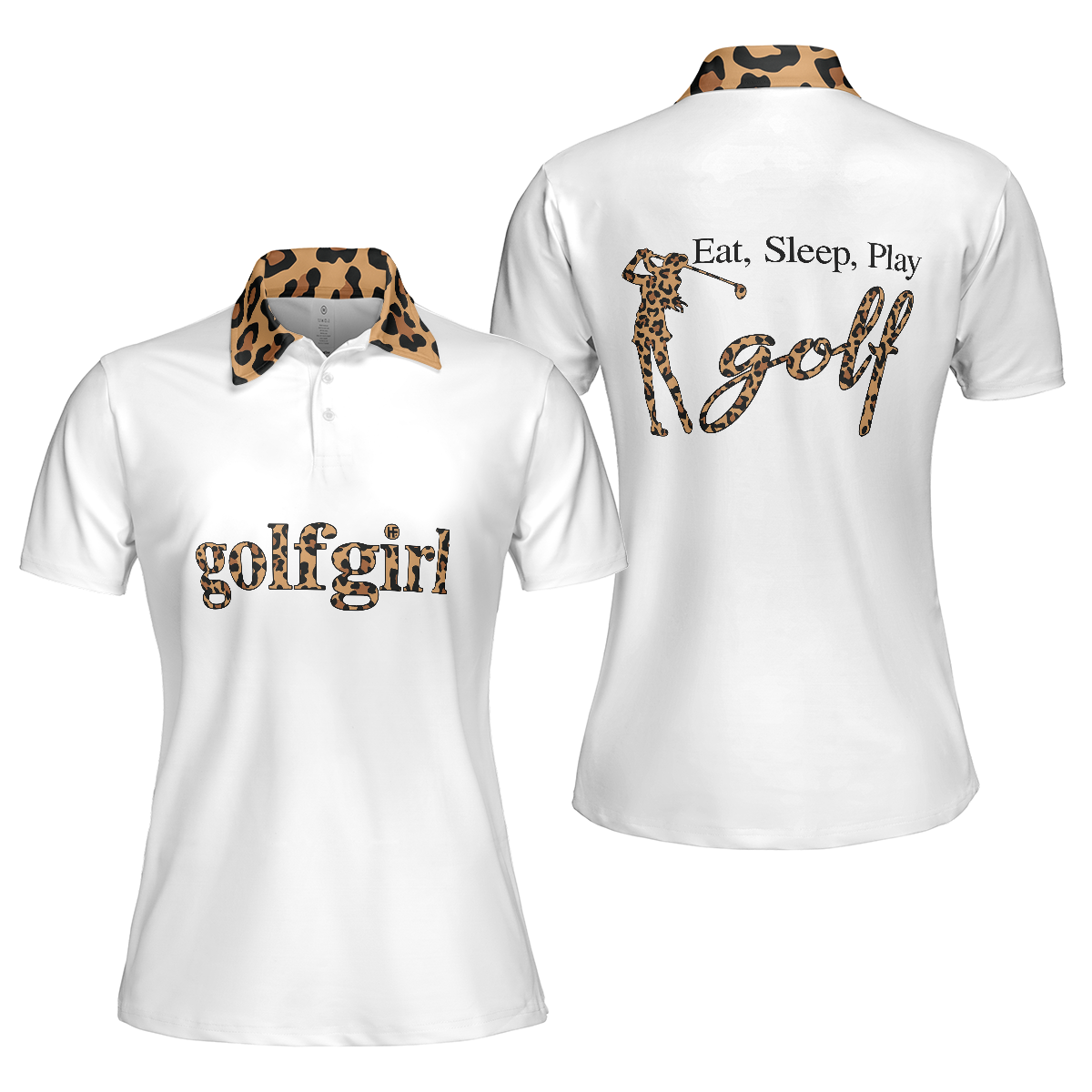 Golf Girl Eat Sleep Play Golf Short Sleeve Women Polo Shirt, Polo Shirt Gift For Women, Best Gift For Women Golfers