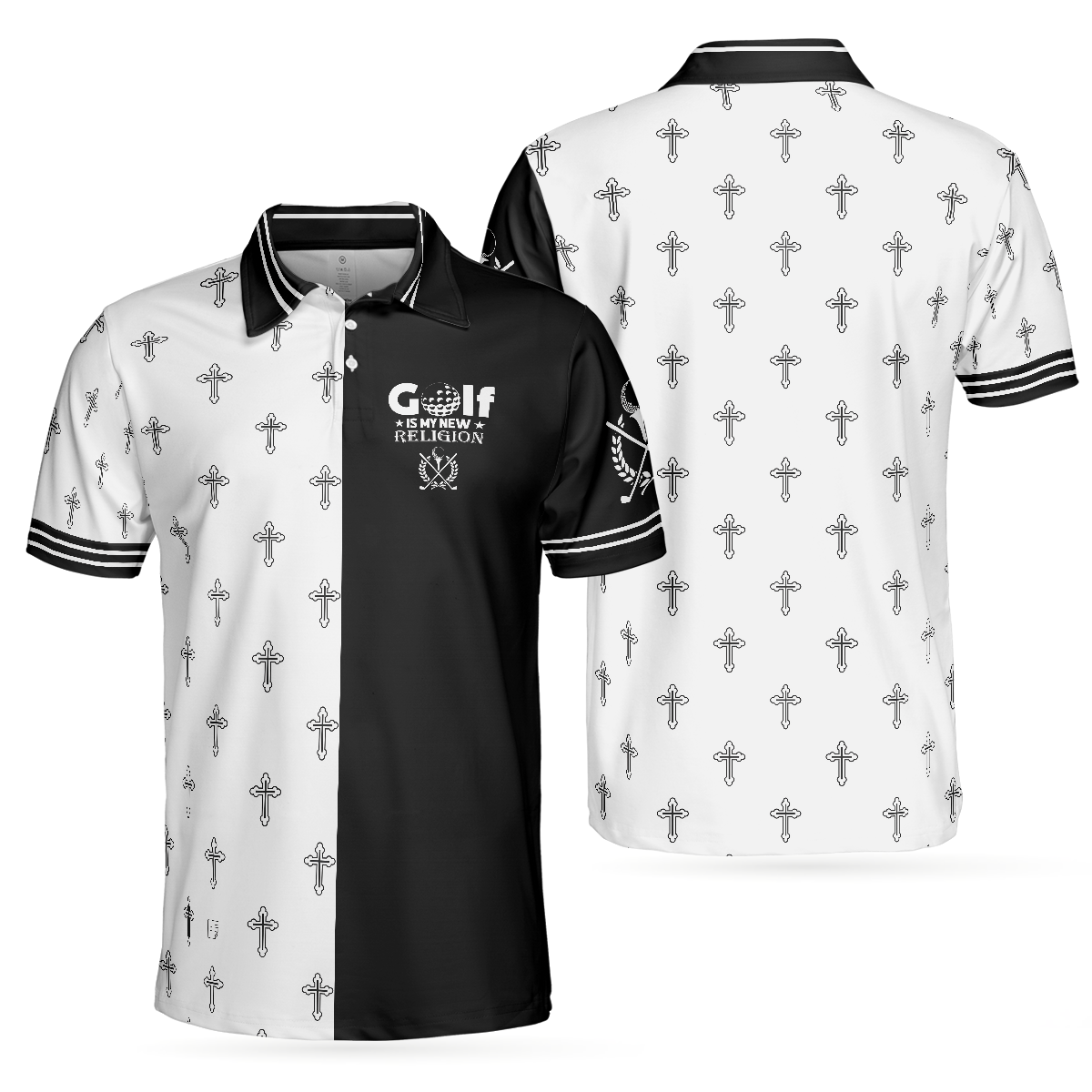 Golf Is My New Religion Polo Shirt, Golf Gift For Men, Polo Shirt Gift For Men, Best Gift For Men Golfers