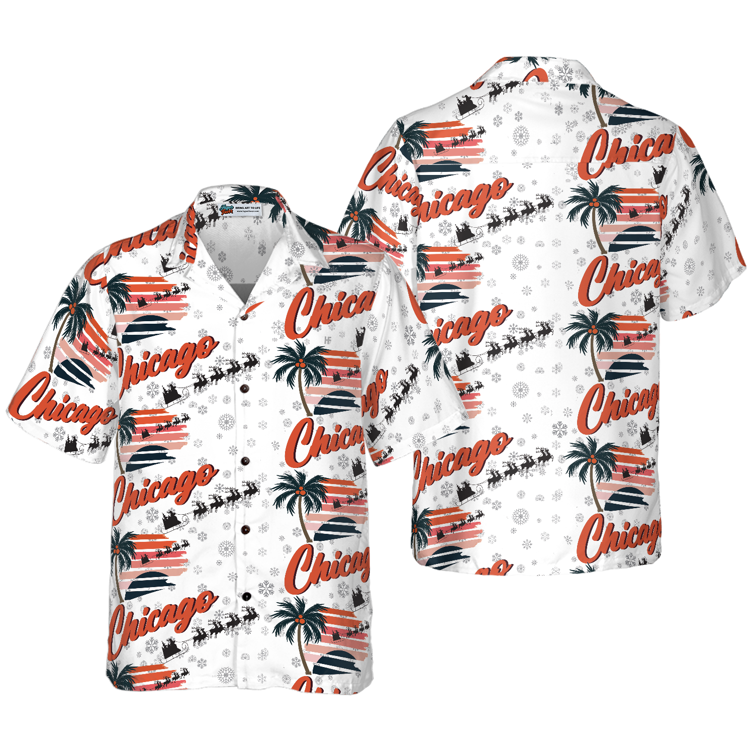 Chicago Winter Hawaiian Shirt, Best Gift For Chicago Lover, Friend, Family