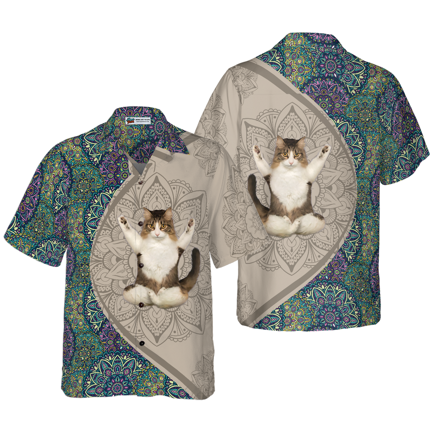 Cat Yoga Hawaiian Shirt, Best Christmas Gift, Best Gift For Cat Lover, Friend, Family