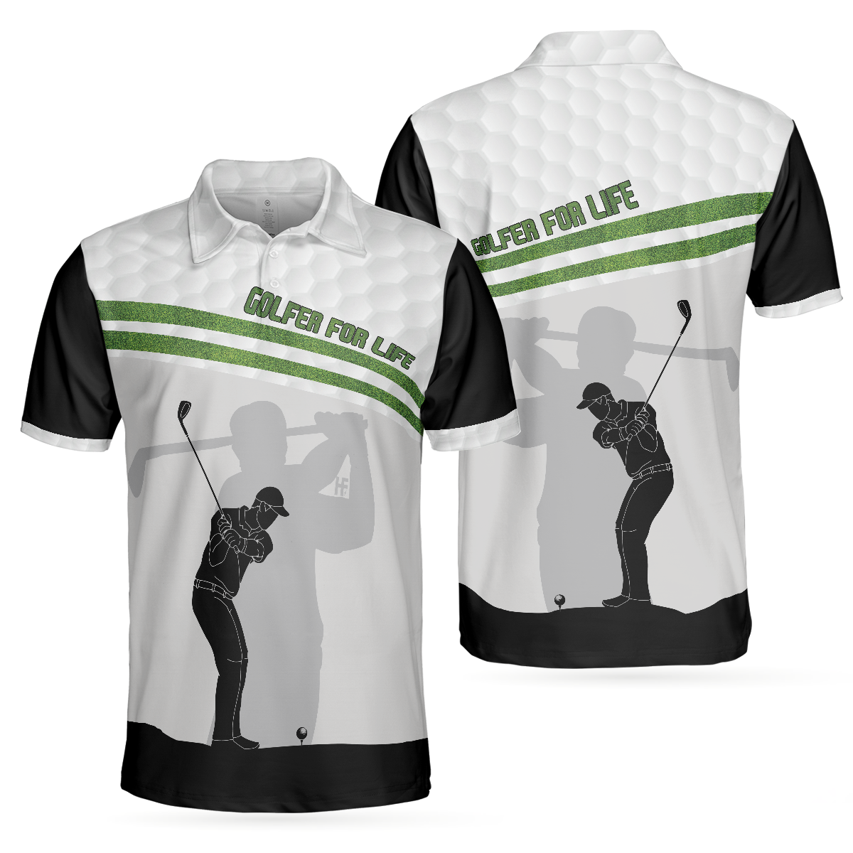 Golfer For Life Golf Men Polo Shirt, Golf Swing Shirt For Male Golfers, Best Golf Shirt For Hot Weather, Best Gift For Golfers