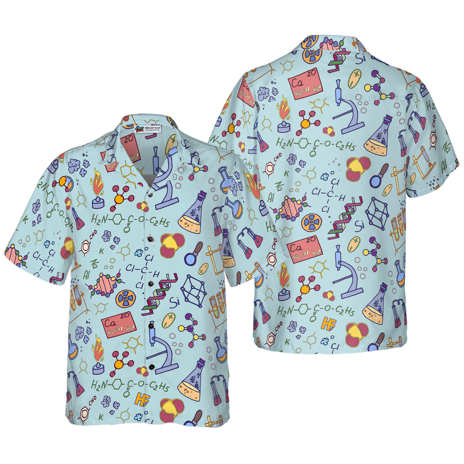 Chemistry Teacher Pattern Hawaiian Shirt, Best Gift For Chef, Friend, Family