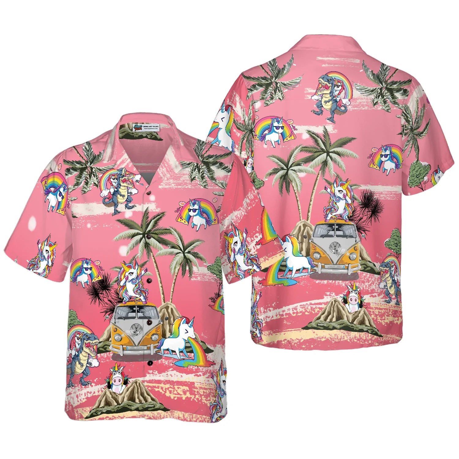 Baby Unicorn Summer Time Hawaiian Shirt, Stylish Unicorn Aloha Shirts for Men And Women, Best Gift For Unicorn Lovers, Husband, Wife, Boyfriend, Girlfriend