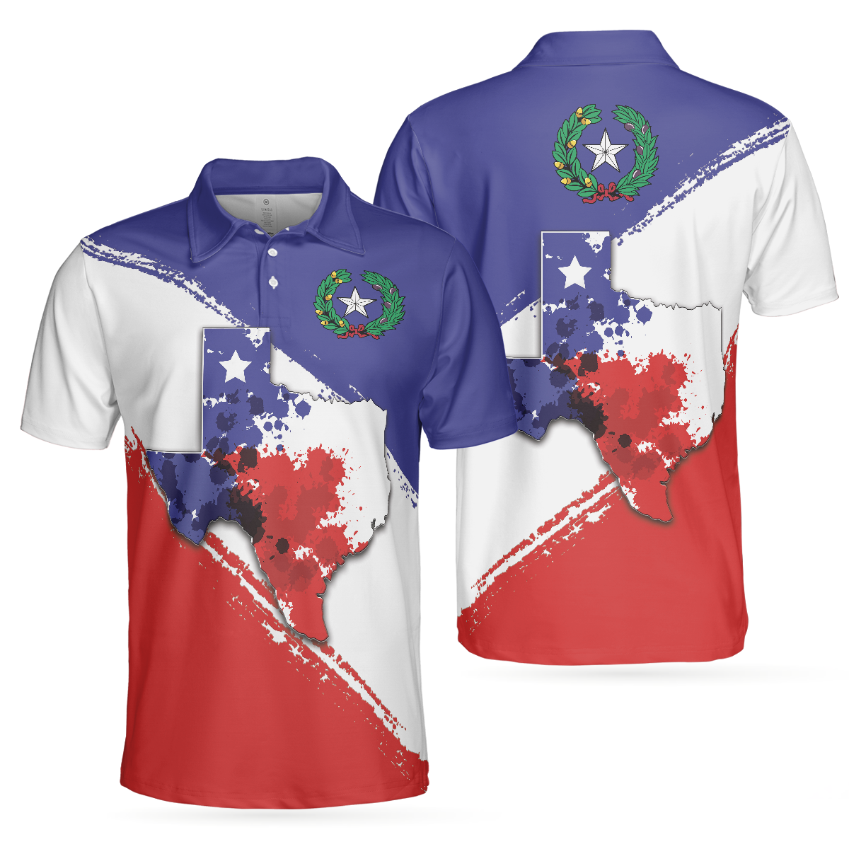 Texas Flag All Over Print Polo Shirt For Golf, Texas Map And Flag Polo Shirt, Texas Proud Shirt For Men - Perfect Gift For Men, Golfers