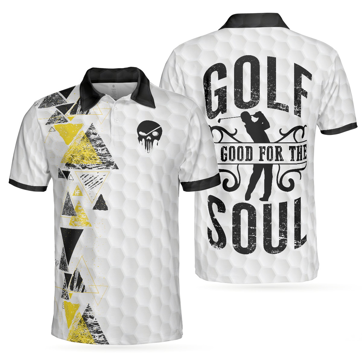 Golf Is Good For Soul Polo Shirt, Short Sleeve Men Polo Shirt, Golf Shirt For Men, Gift For Men Golf