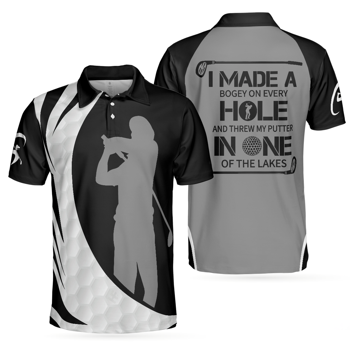 Golf Men Polo Shirt, I Made A Bogey On Every Hole Funny Golf Polo Shirt, Simple Golf Shirt Design With Sayings, Best Golf Gift Idea