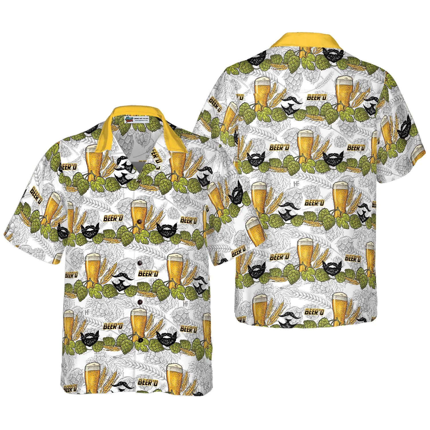 Beard Beer Hawaiian Shirt, Beer Aloha Shirt, Beer Lovers Hawaiian Shirt For Men - Perfect Gift For Beer Lovers, Friends, Husband, Boyfriend, Family