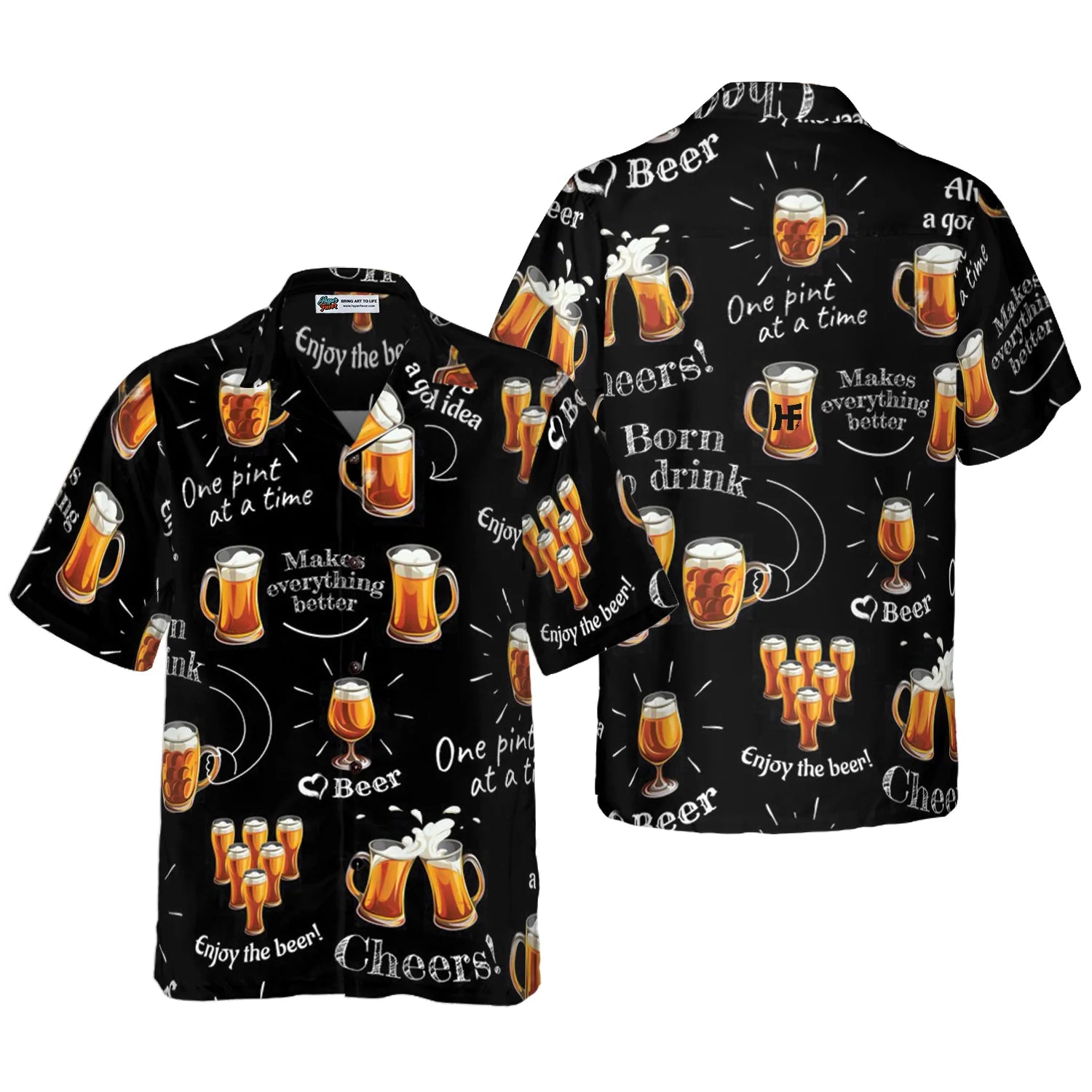 Beer Born To Drink Hawaiian Shirt, Beer Makes Everything Better Hawaiian Shirt, Beer Tropical Summer Aloha Shirt For Men And Women, Perfect Gift For Beer Lovers, Friends, Husband, Boyfriend, Family