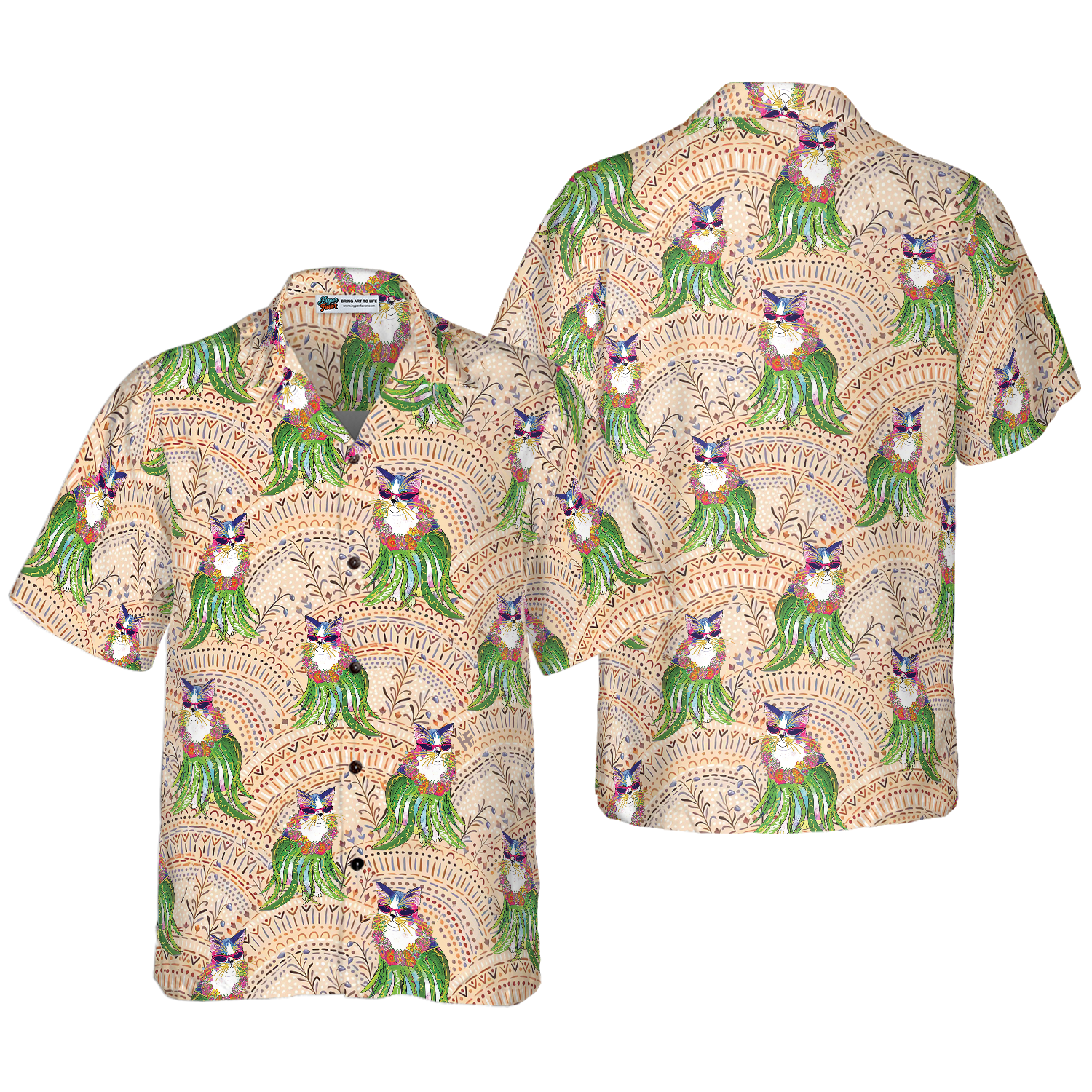 Cat Hula Hawaiian Shirt, Best Gift For Cat Lover, Husband, Wife, Boyfriend, Girlfriend, Friend, Family