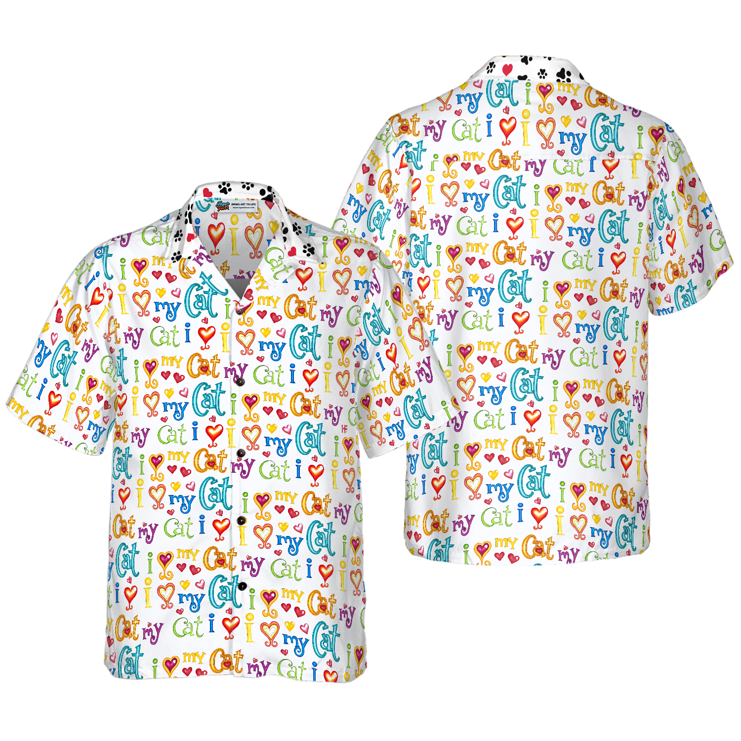 Cat I Love My Cat Hawaiian Shirt, Best Gift For Cat Lover, Husband, Wife, Boyfriend, Girlfriend, Friend, Family