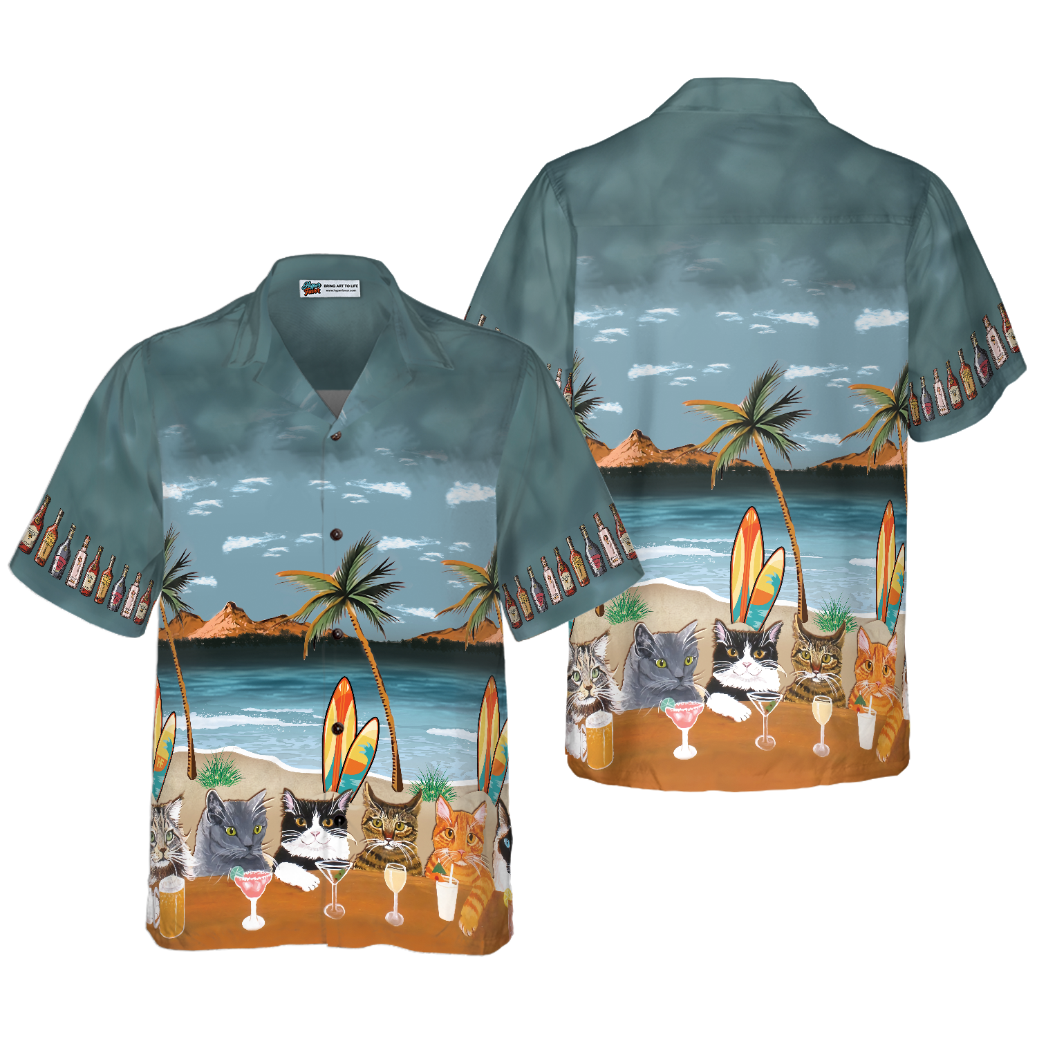 Cat Beer Alcohol Hawaiian Shirt, Best Gift For Cat Lover, Husband, Wife, Boyfriend, Girlfriend, Friend, Family