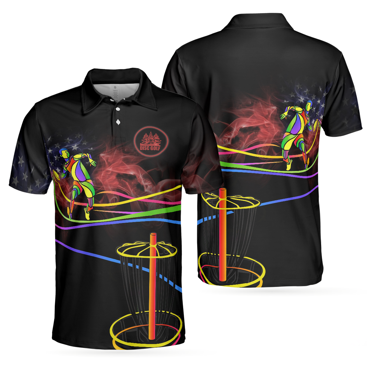 Disc Golf Is My Life V1 Men Polo Shirt, Colorful Disc Golf Shirt Design For Male Best Disc Golf Attire - Gift For Men - Best Gift For Golf Lovers