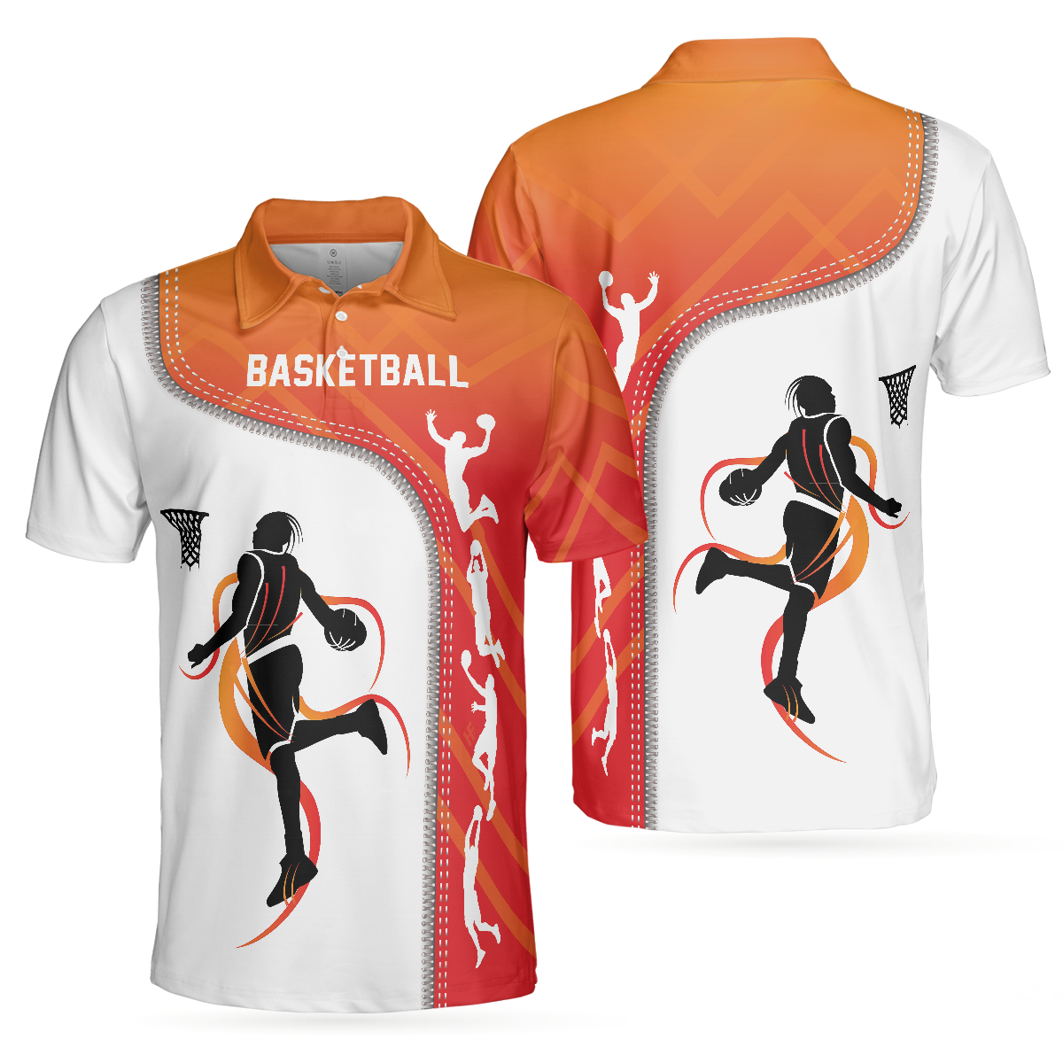 Basketball Life Men Polo Shirt, White Basketball Themed Shirt For Adults, Best Shirt For Basketball Players, Gift For Basketball Lovers