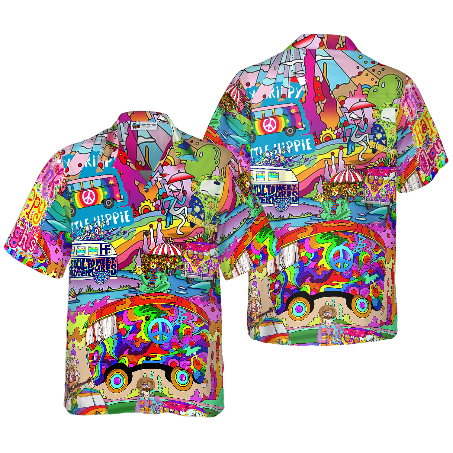 Camping Hippie Stay Trippy Hawaiian Shirt, Best Gift For Camping, Friend, Family