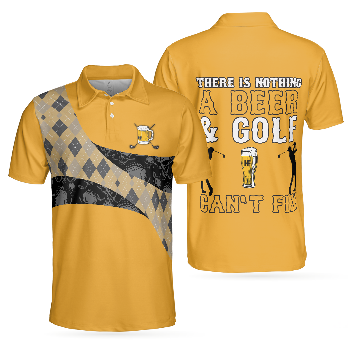 There Is Nothing A Beer And Golf Can't Fix Polo Shirt - Perfect Gift For Men