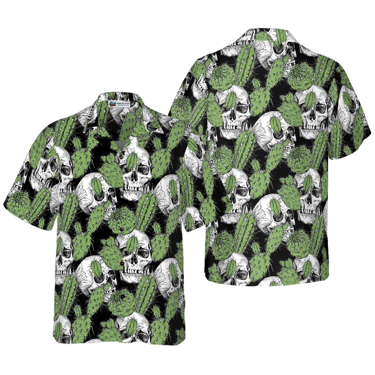 Cactus Skull Shirt For Men Hawaiian Shirt, Best Gift For Friend, Family