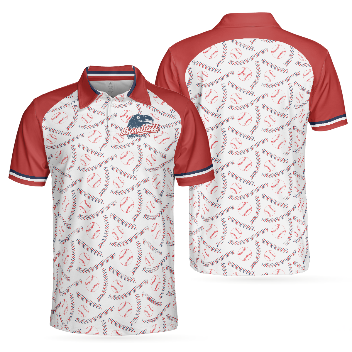 Baseball And Patriot Men Polo Shirt, Wide Waist Baseball Pattern Polo Shirt, Best Baseball Shirt For Men, Gift For Baseball Lovers