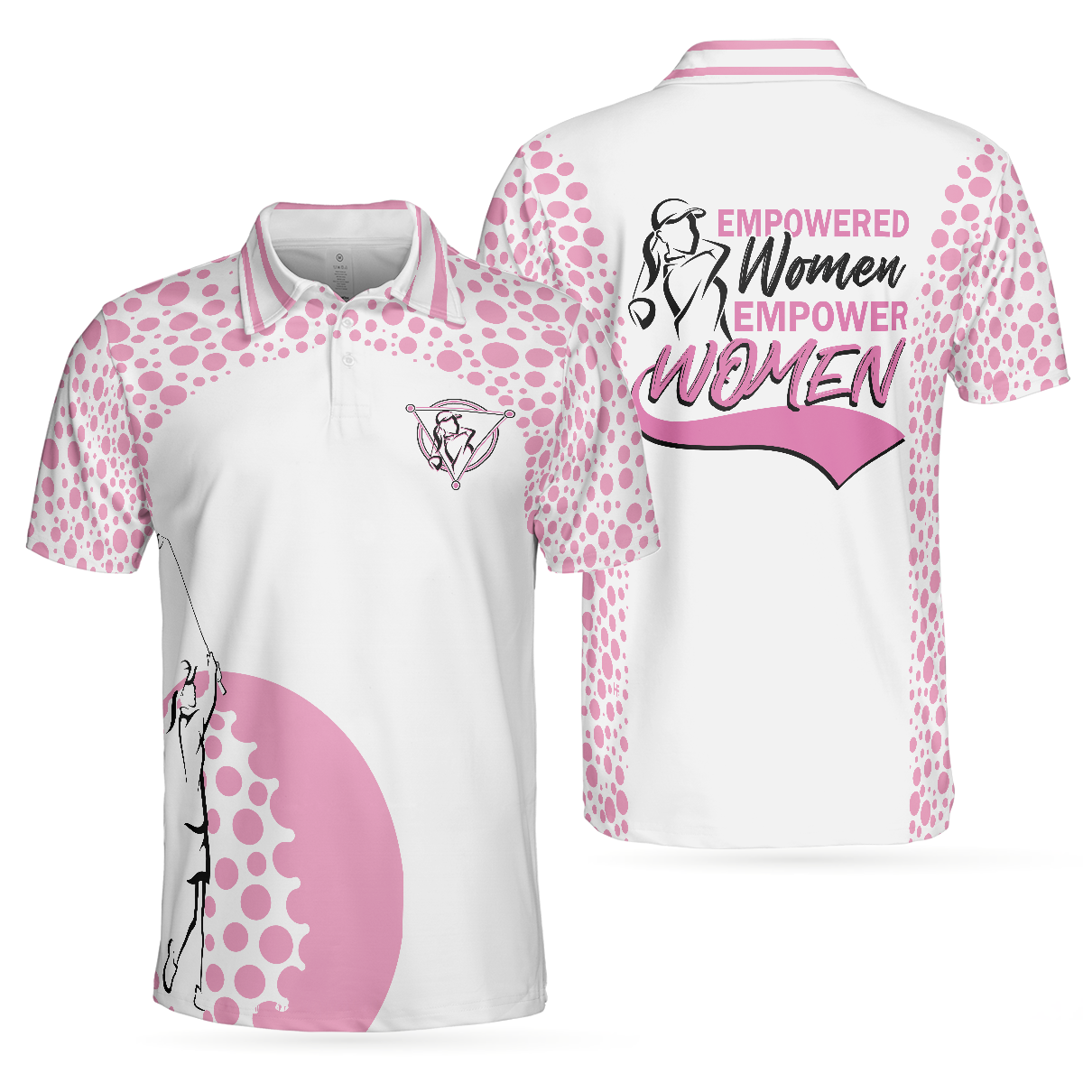 Empowered Women Empower Women Golf Pink Short Sleeve Polo Shirt, Polo Shirts For Men And Women, Best Gift For Men And Women Golfers