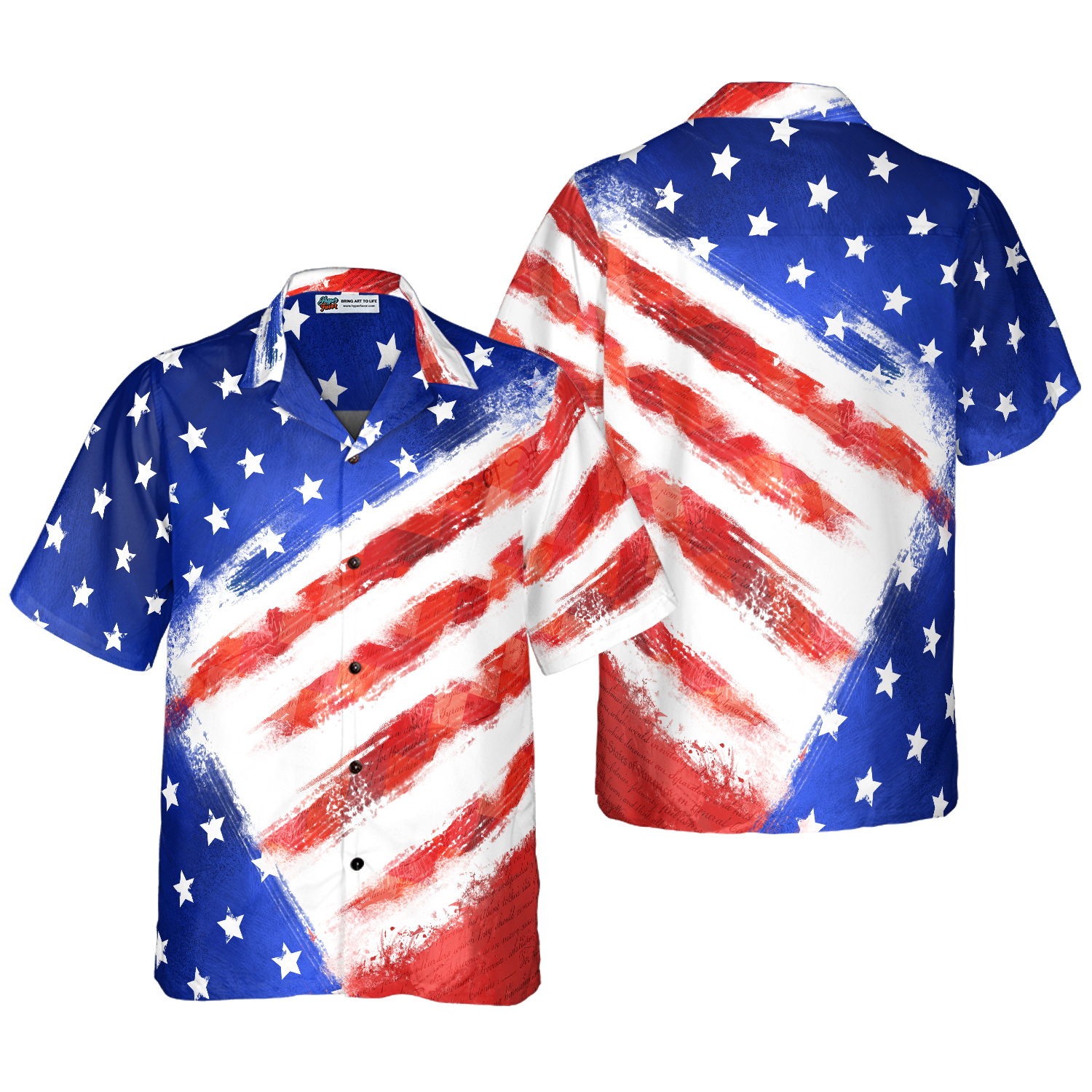 American Flag Hawaiin Shirt For Men - Best Gift For Husband, Wife, Boyfriend, Girlfriend