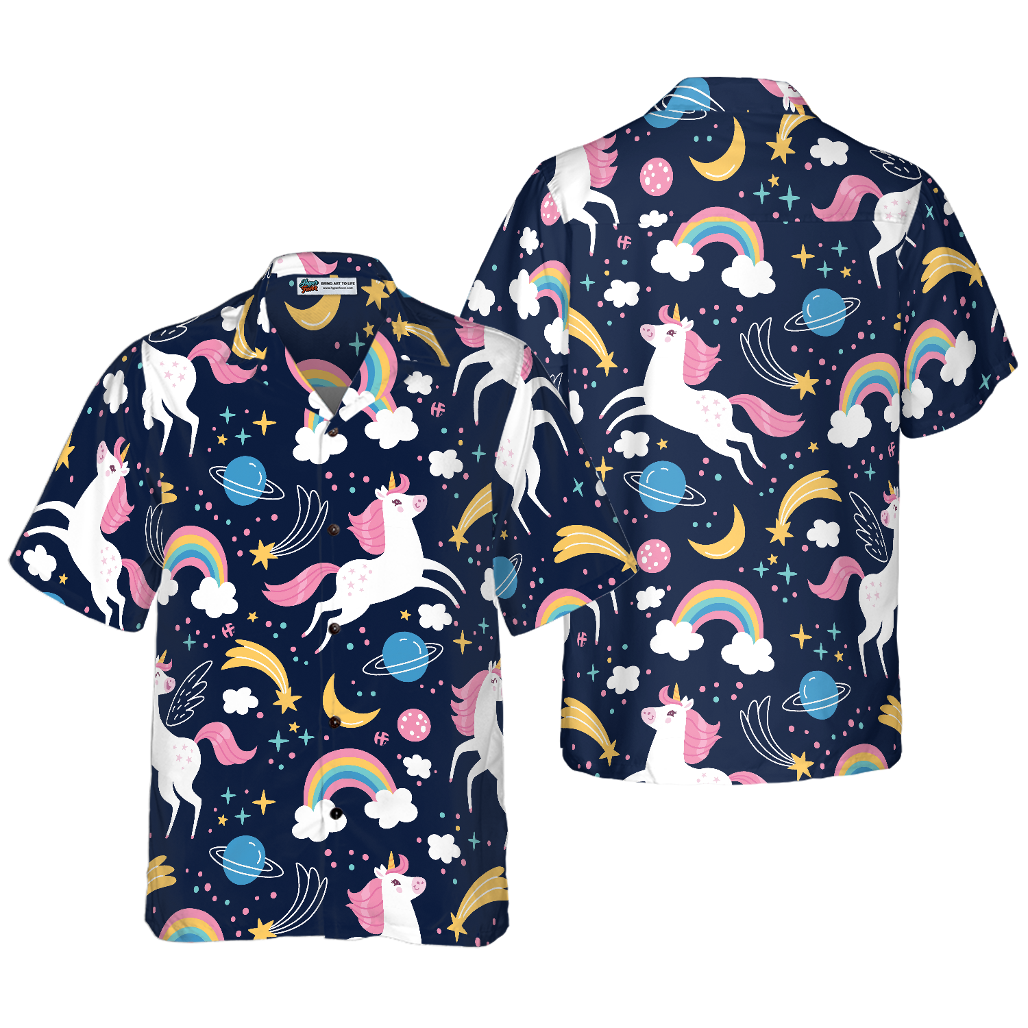 Cheerful Unicorn Hawaiian Shirt, Best Gift For lover, Friend, Family