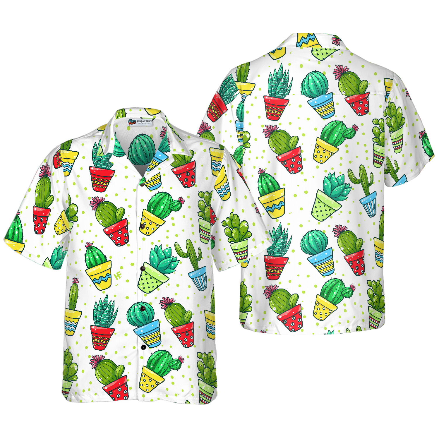 Cactus Seamless Pattern Hawaiian Shirt, Best Gift For Friend, Family