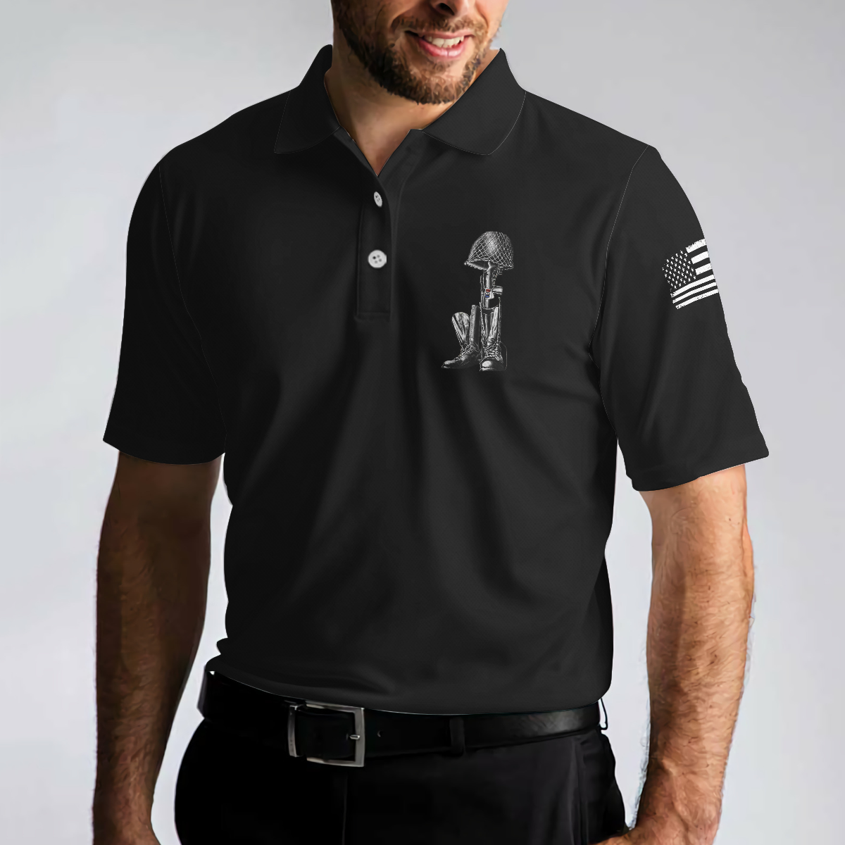 Veteran Gives Life Veteran Polo Shirt, Cool American Flag Veteran Shirt For Men, Veteran Thank You Gift - Perfect Gift For Men