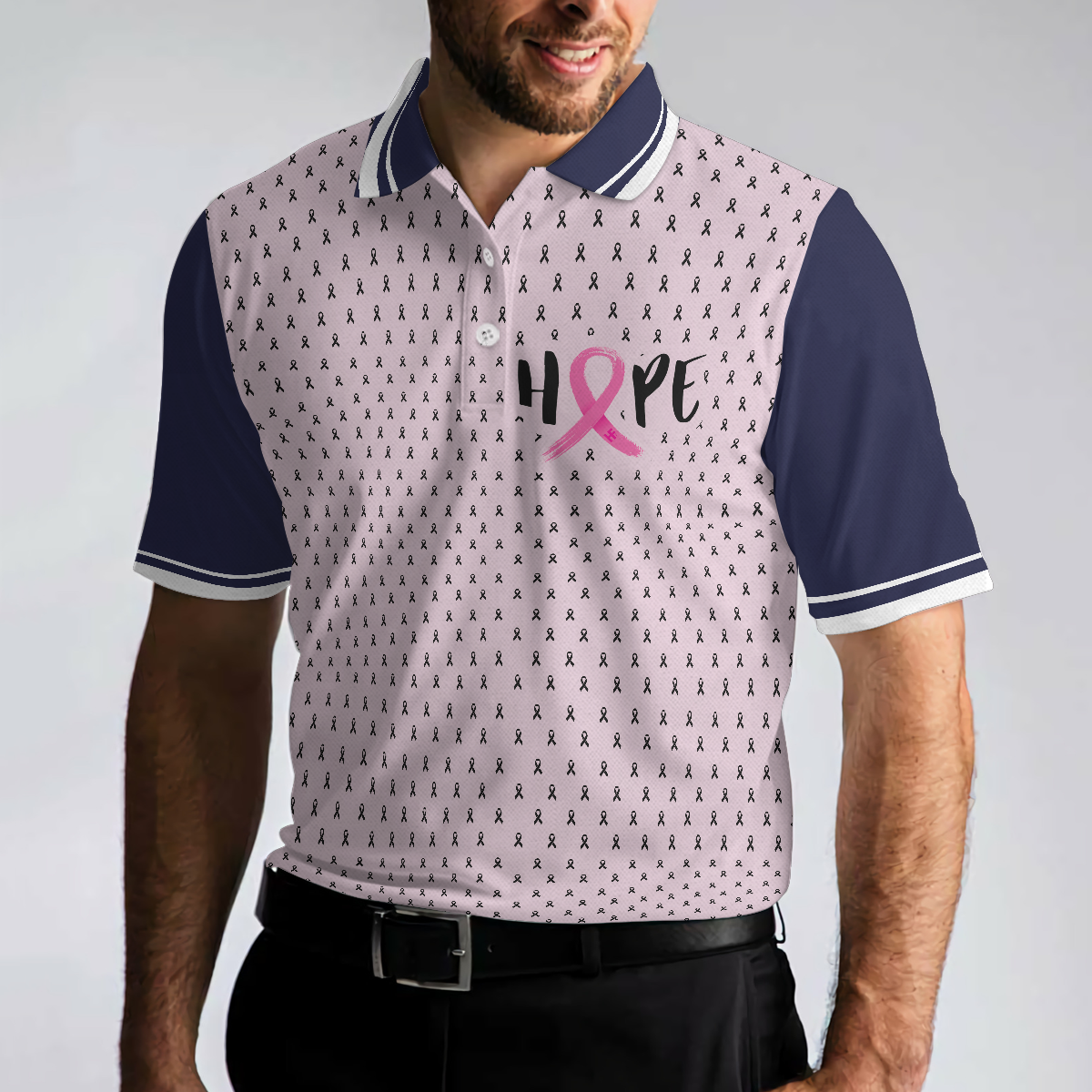 Breast Cancer Polo Shirt, You Picked The Wrong Girl Breast Cancer Awareness Polo Shirt, Polo Shirts For Men And Women