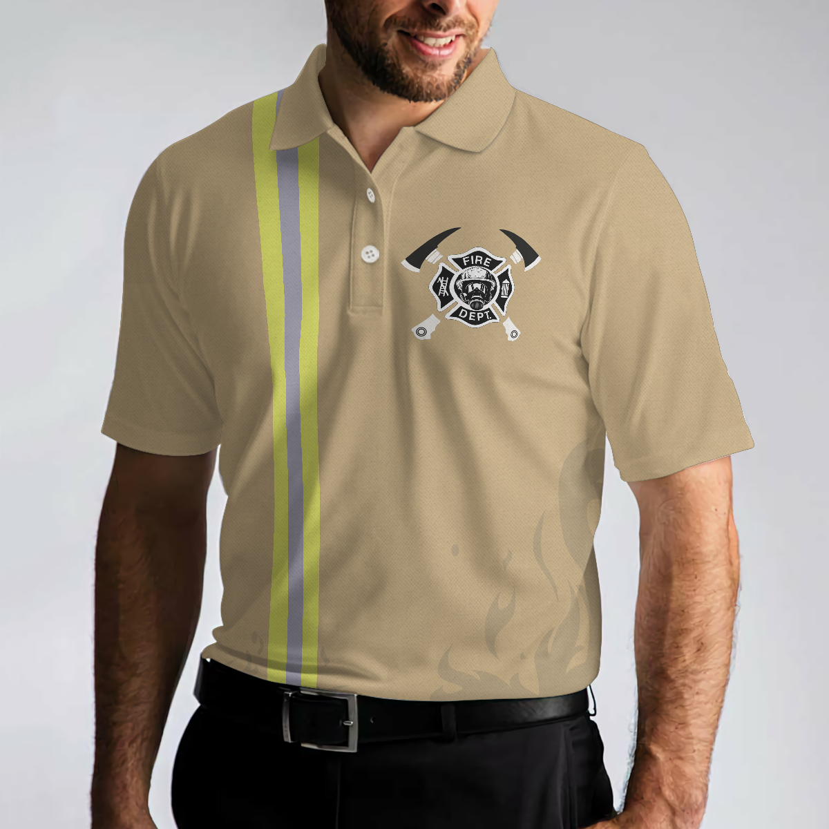 Retired Firefighter Men Polo Shirt, Being A Firefighter Is A Choice Short Sleeve Polo Shirt, Best Firefighter Shirt For Men, Gift Idea For Firefighter