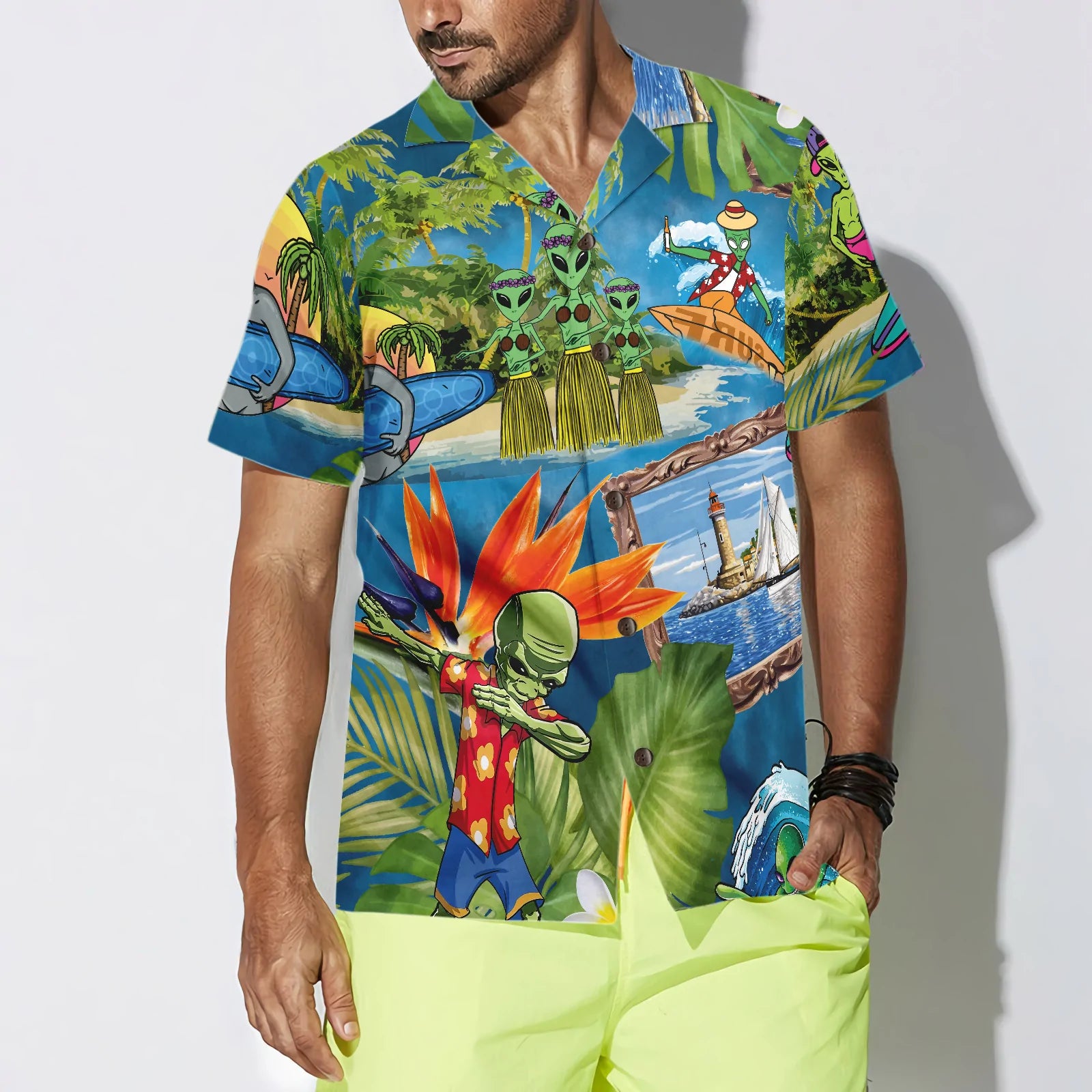 Prada sales aloha shirt