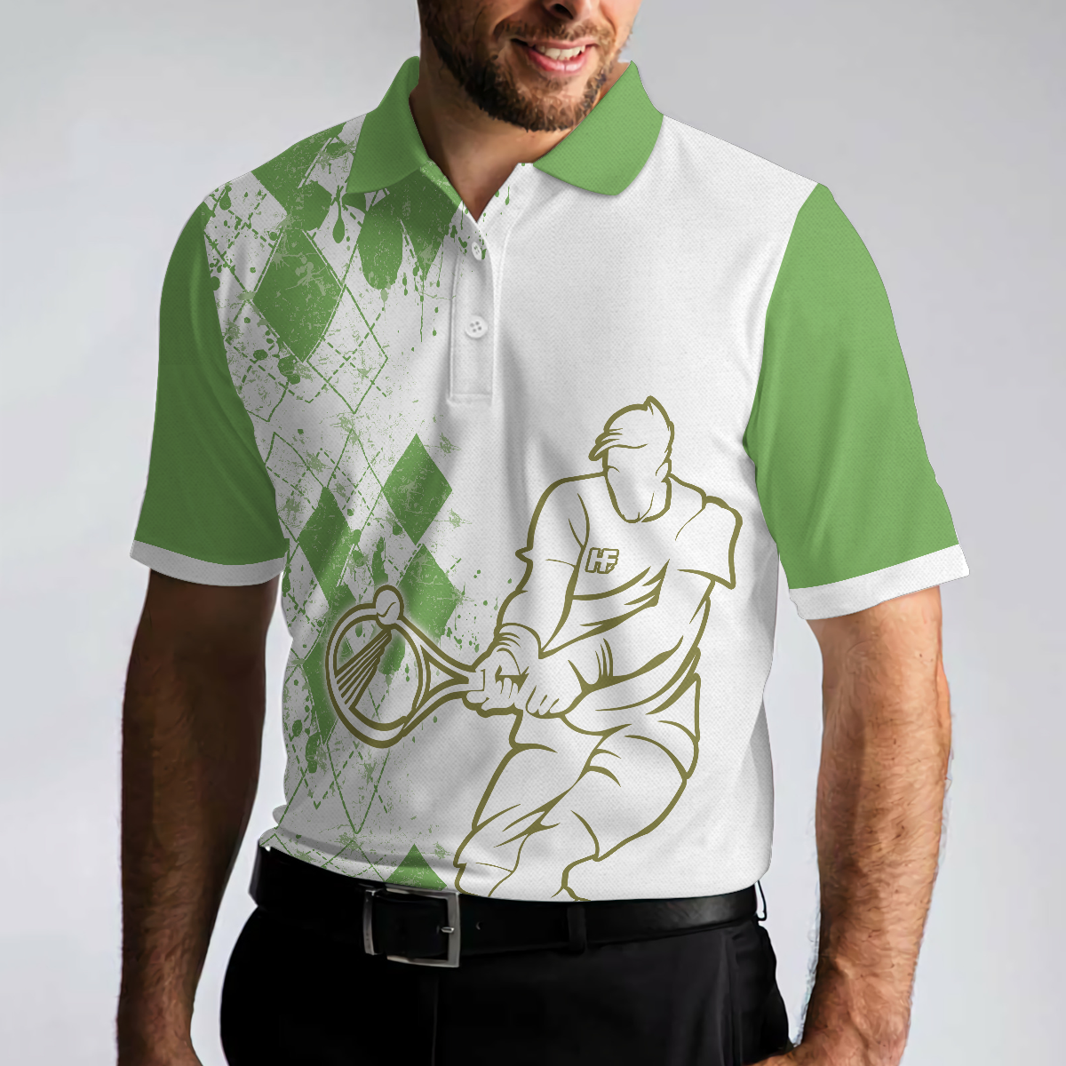 Tennis Polo Shirt , Tennis Now Beer Later Polo Shirt, White And Green Tennis Shirt For Men - Perfect Gift For Men, Tennis Players