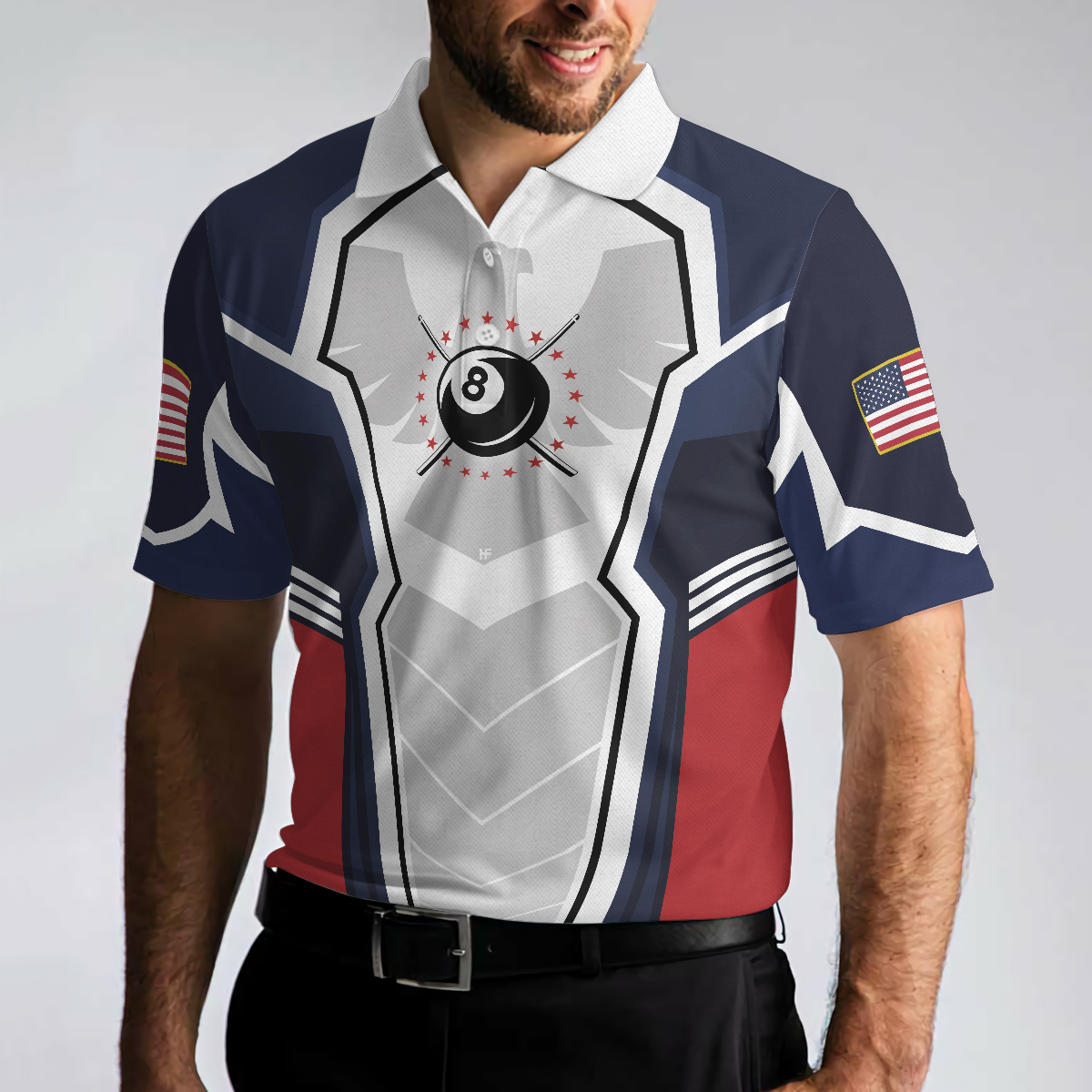 Eagle Billiards Polo Shirt, American Eagle Pool Shirt