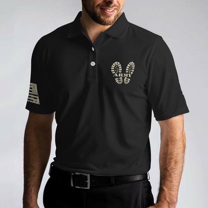 Soldier Men Polo Shirt, I Am A Soldier Polo Shirt, Black Veteran Sayings Polo Shirt, Thoughtful Gift Idea For Veteran Dad