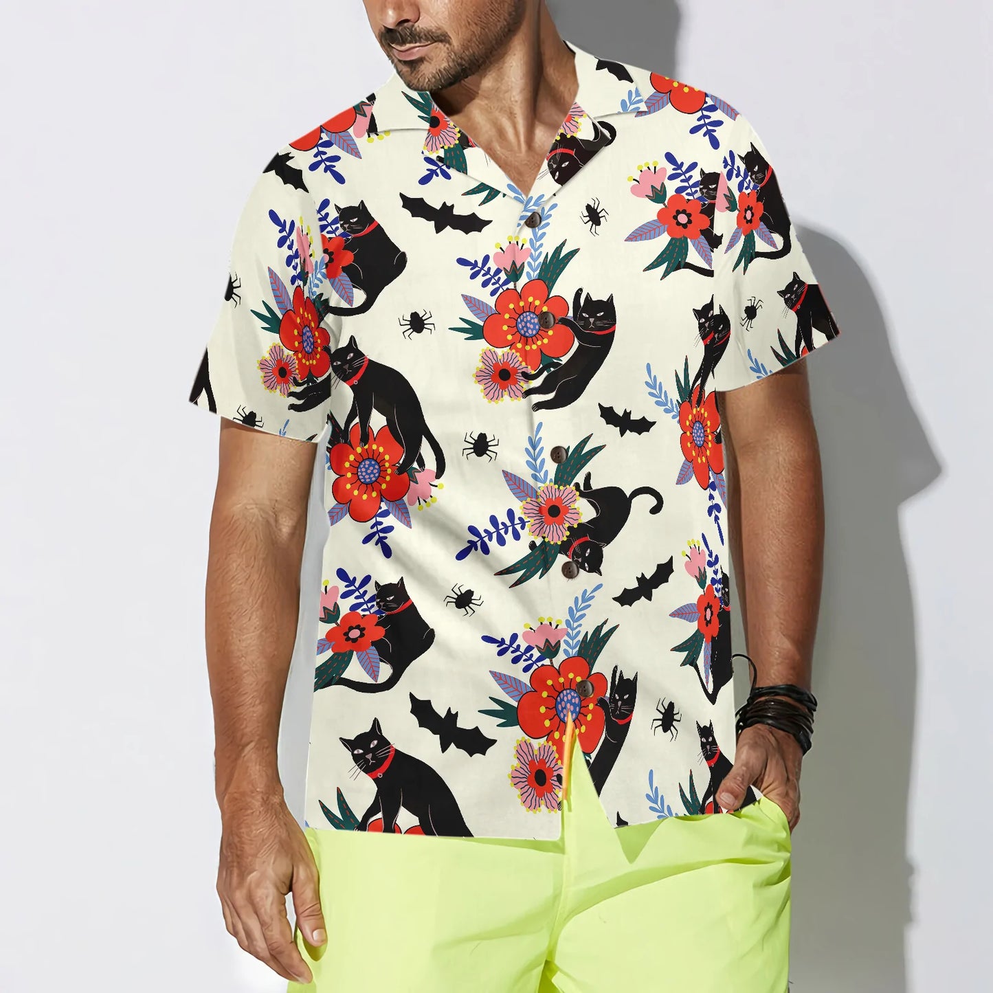 Black And White Sugar Skull Calavera Hawaiian Shirt, Day of The Dead Mexican Skull Shirt, Best Gift For Husband, Boyfriend, Friends, Family