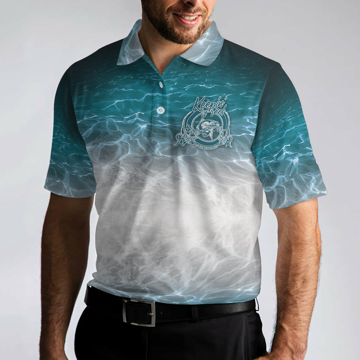 Best Ocean Fishing Men Polo Shirt, Fishing Checklist Rod Beer Bait Fish Story Shirt For Men, Gift For Fishing