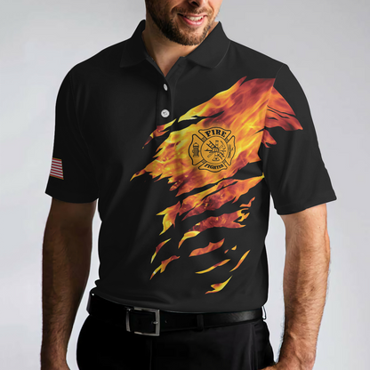 Skull Firefighter Men Polo Shirt, Firefighter My Craft Allows Me To Save Anything Shirt For Men, Gift For Firefighter