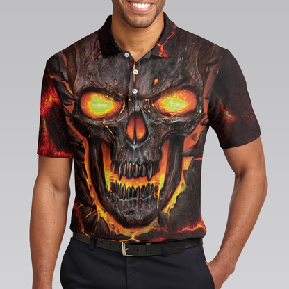 Tucking Fen Pin Polo Shirt, Skull Bowling Polo Shirt Design, Scary Halloween Gift For Bowling Lovers - Perfect Gift For Men