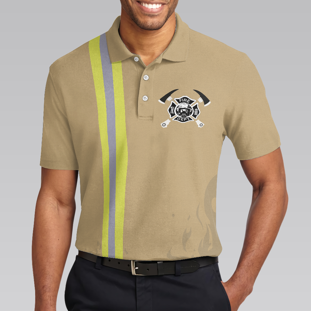 Retired Firefighter Men Polo Shirt, Being A Firefighter Is A Choice Short Sleeve Polo Shirt, Best Firefighter Shirt For Men, Gift Idea For Firefighter