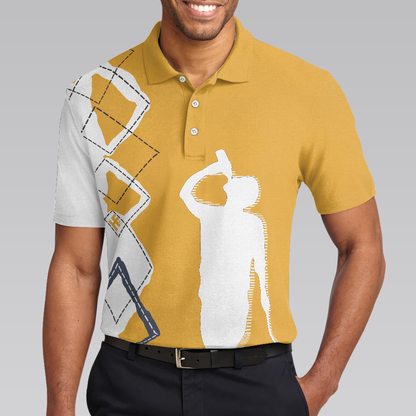 Beer And Golf Men Polo Shirt, That's Why I'm Here Beer Drinking Polo Shirt, Best Golf Shirt For Men
