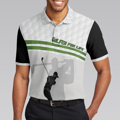 Golfer For Life Golf Men Polo Shirt, Golf Swing Shirt For Male Golfers, Best Golf Shirt For Hot Weather, Best Gift For Golfers