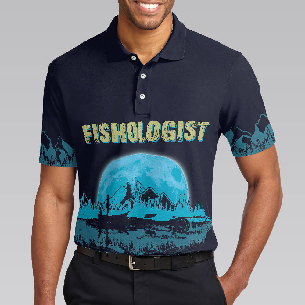 Fishologist Go Fishing Men Polo Shirt, I Just Want To Go Fishing