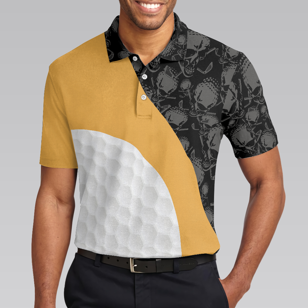 Colorful Golfing Men Polo Shirt, Golf Beer Repeat Shirt For Male Players, Cool Golf Gift Idea For Golfers