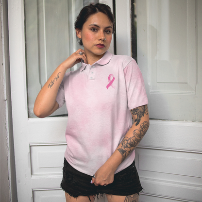 Breast Cancer Women Polo Shirt, I'm A Survivor Breast Cancer Short Sleeve Women Polo Shirt, Breast Cancer Awareness Shirt For Ladies