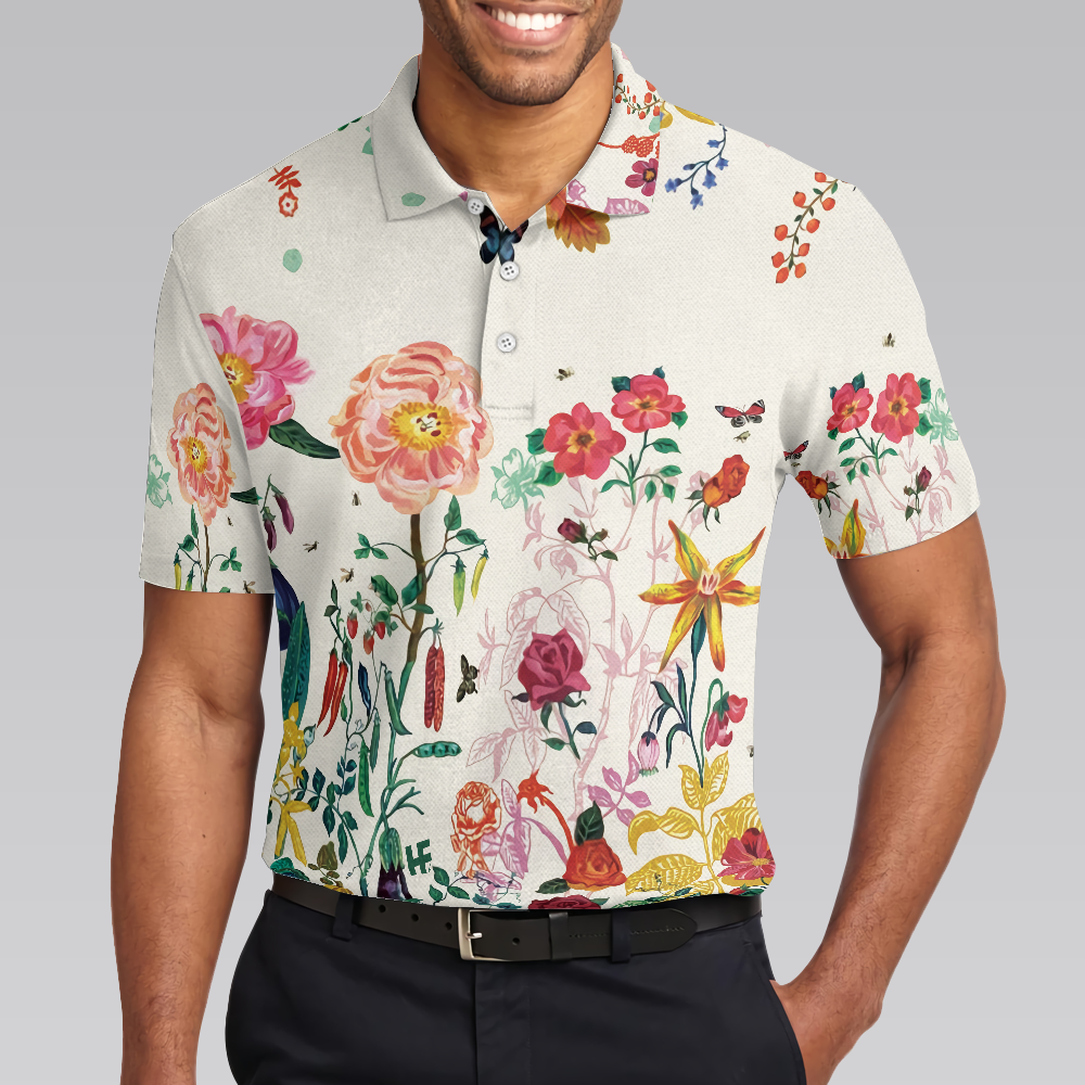 Floral shop summer polo