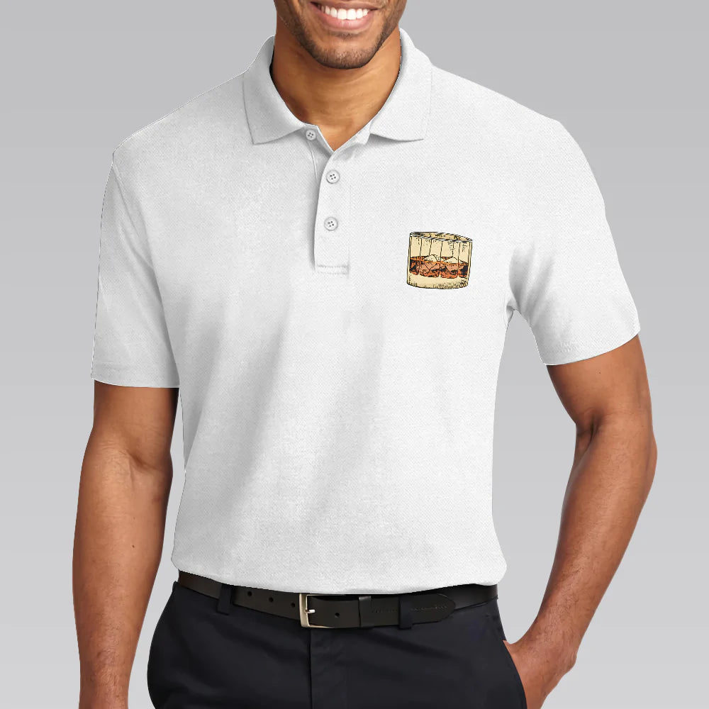 German Whiskey Golf Men Polo Shirt, Ich Möchte Nur Whisky Trinken, Golf Spielen Und Ein Nickerchen Machen Shirt For Men, Cool Male Gift For Wine Lovers
