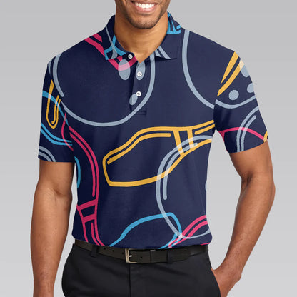 Colorful Bowling Polo Shirt, I Play Bowling Because I Like It Shirt For Men Polo Shirt, Colorful Bowling Shirt Design For Male Bowlers