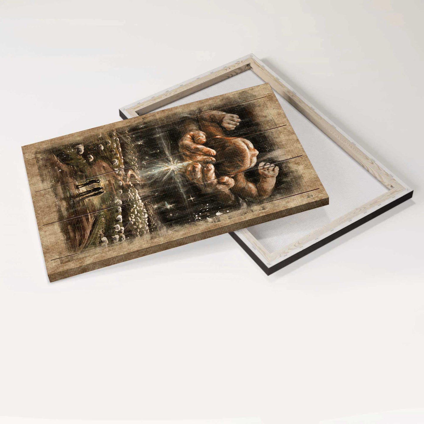 Jesus Portrait Canvas - Beautiful night sky, The day he was born Jesus Portrait Canvas - Gift For Christian