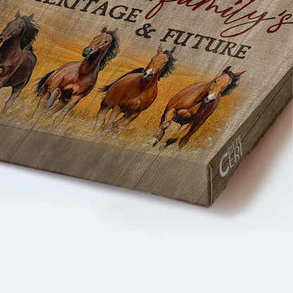 Jesus Portrait Canvas - Beautiful rice field, Running horse Portrait Canvas - Gift For Christian - A farm is more than land and crops