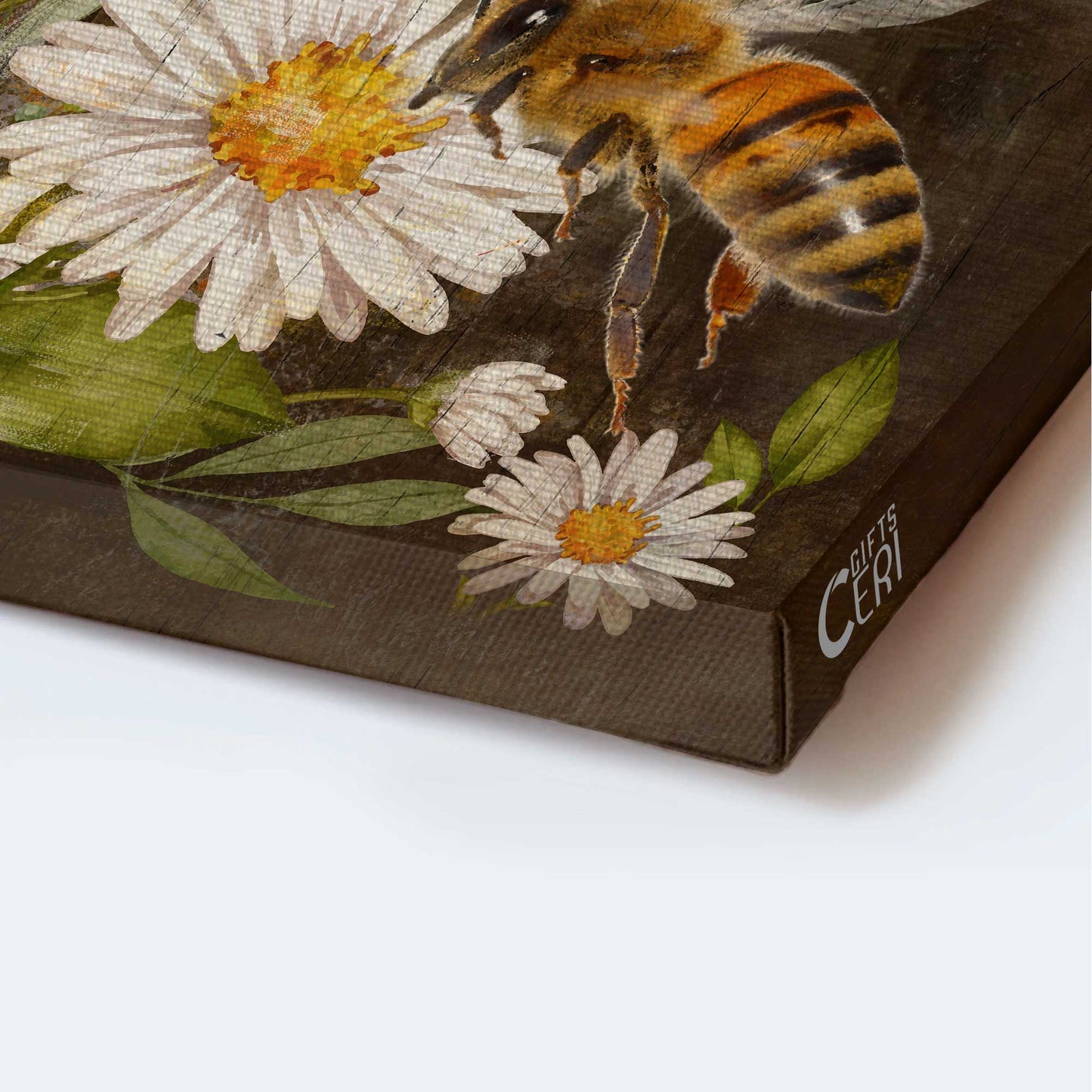 Jesus Portrait Canvas - Bee, Daisy flowers, Today I choose Joy Portrait Canvas - Gift For Christian