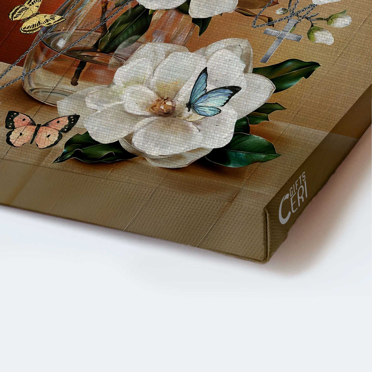 Jesus Portrait Canvas - Gorgeous knockout roses, Nice butterfly drawing, Just breathe canvas- Gift for Christian - Portrait Canvas Prints, Christian Wall Art